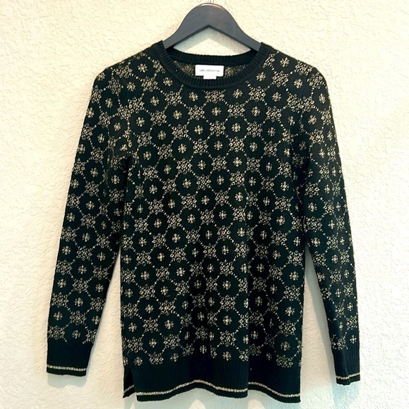 Liz Claiborne size small black and gold patterns - Picture 1 of 5